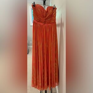 Aidan by Aidan Maddox beautiful orange and gold dress